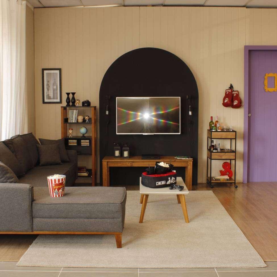 Sofá 4 Lugares Beny Com Chaise Esquerdo Linho Grafite - 7