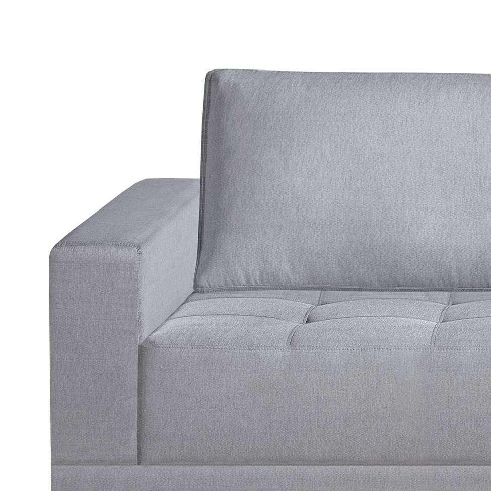 Sofá Londres 4 Lugares Linho Cinza 280 cm - 4