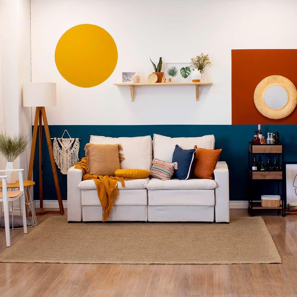 Sofá 3 Lugares Retrátil Berna Linho Cru 180 cm - 2