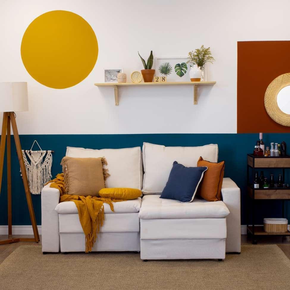 Sofá 3 Lugares Retrátil Berna Linho Cru 180 cm - 8