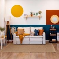 Sofá 3 Lugares Retrátil Berna Linho Cru 180 cm - 2