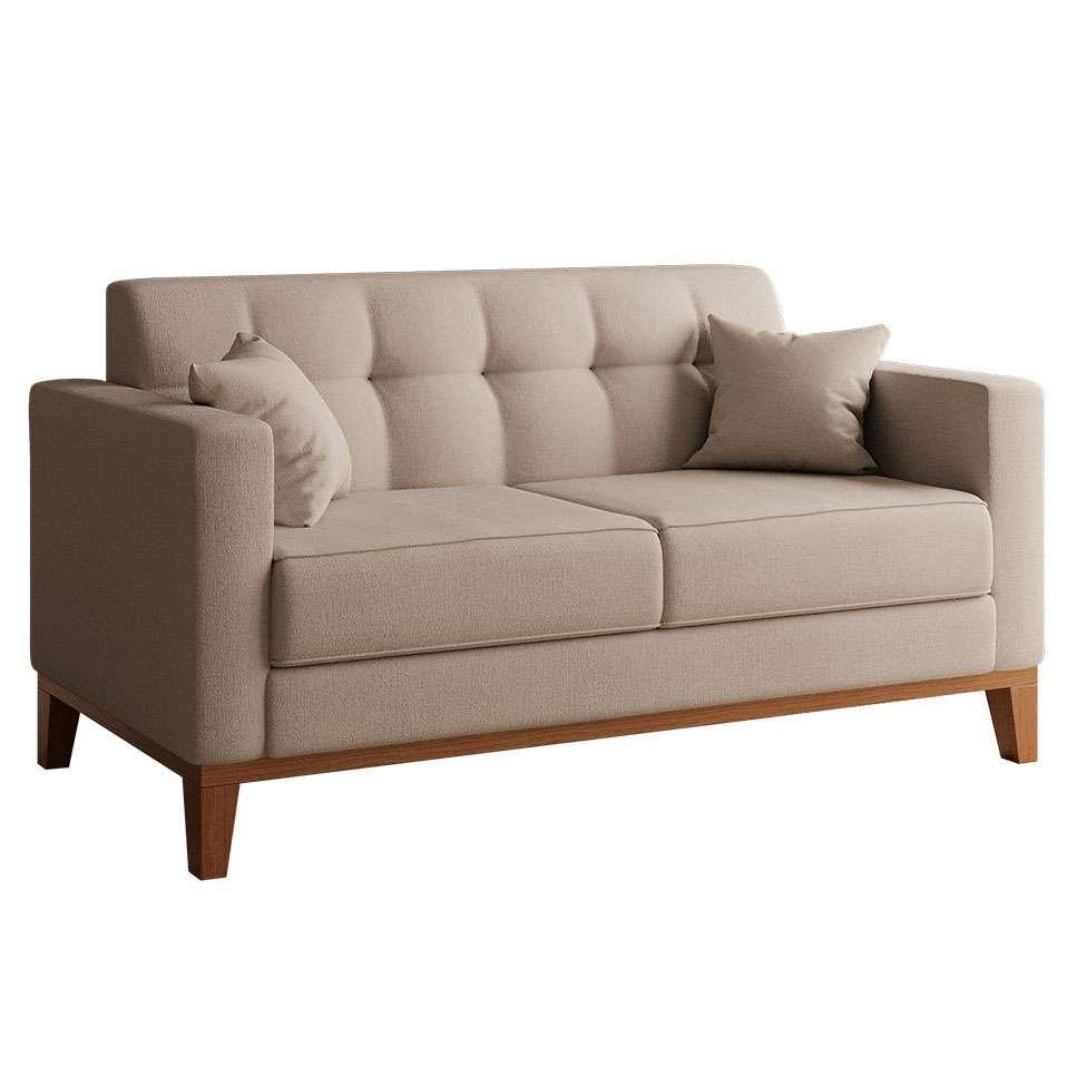 Sofá 2 Lugares Narvik Linho Cru - 1