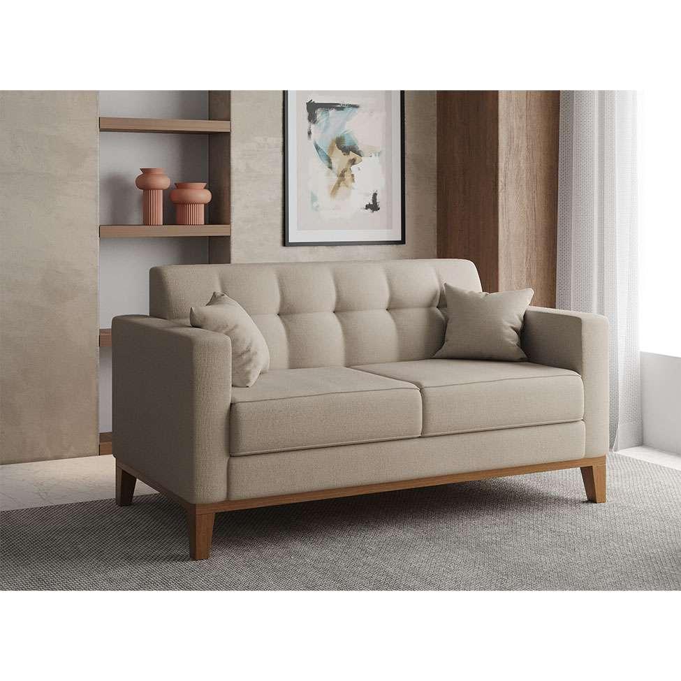 Sofá 2 Lugares Narvik Linho Cru - 2