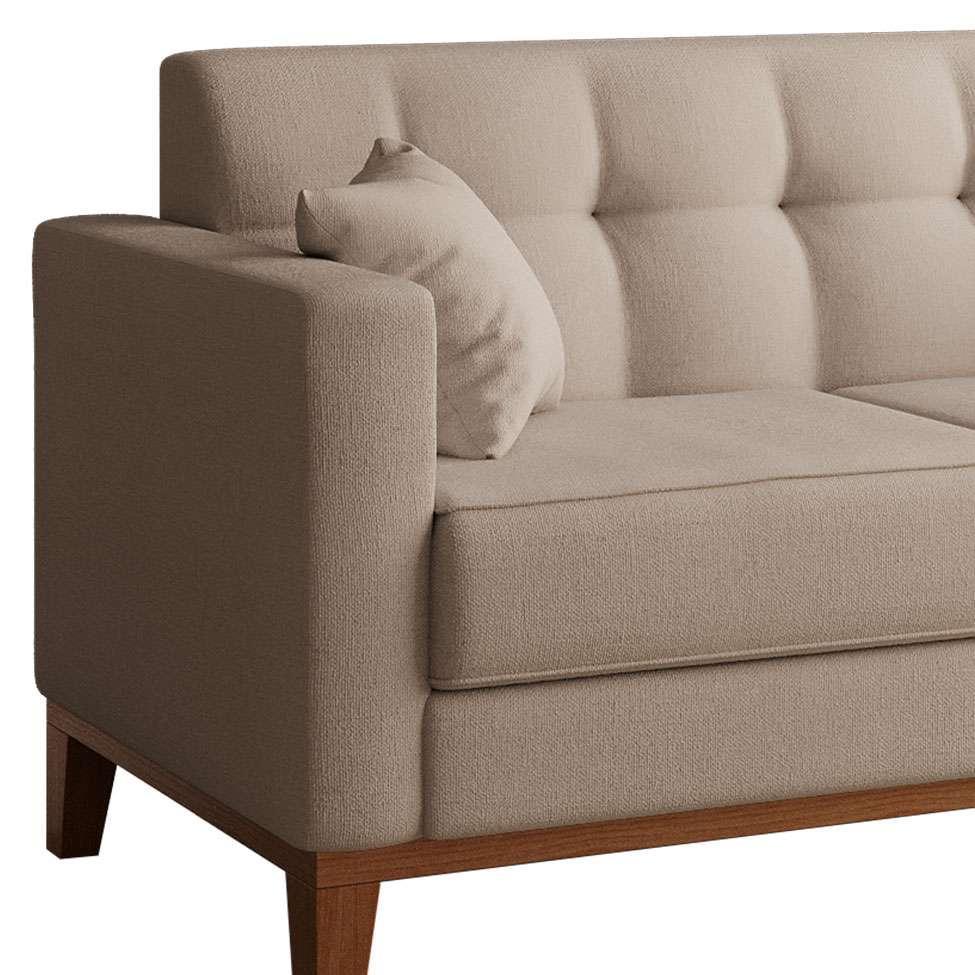 Sofá 2 Lugares Narvik Linho Cru - 4