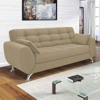 Sofá 3 Lugares Larissa II Suede Bege - 2