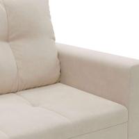 Sofá de Canto 4 Lugares Leme Suede Bege - 6