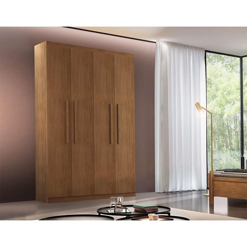 Guarda-Roupa Casal Malibu 4 PT 2 GV Imbuia - 2