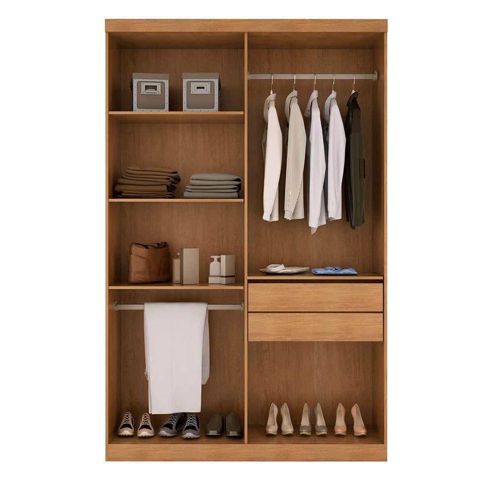 Guarda-Roupa Casal Malibu 4 PT 2 GV Imbuia - 4