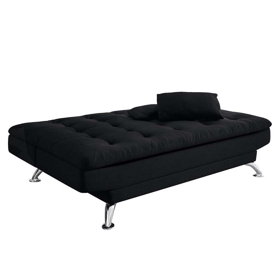 Sofá-Cama Casal 3 Lugares Premium Suede Pés de Metal Preto - 8