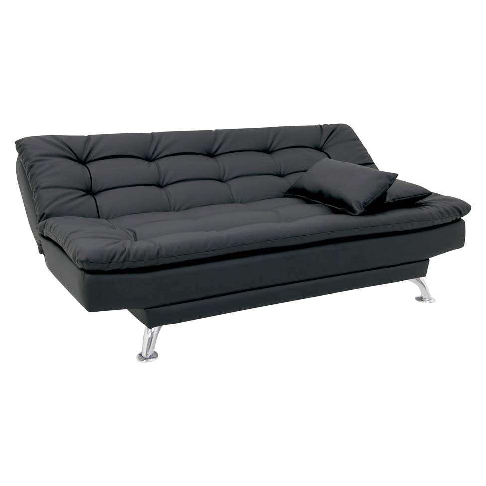 Sofá-Cama 3 Lugares Casal Premium Preto - 6