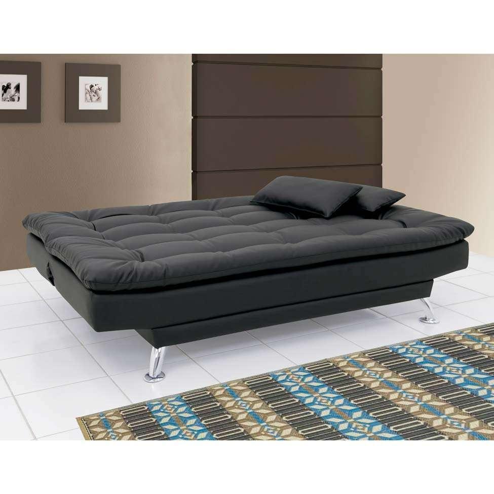 Sofá-Cama 3 Lugares Casal Premium Preto - 10