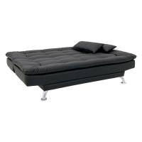 Sofá-Cama 3 Lugares Casal Premium Preto - 9