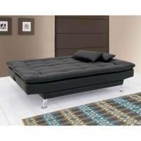 Sofá-Cama 3 Lugares Casal Premium Preto - 10