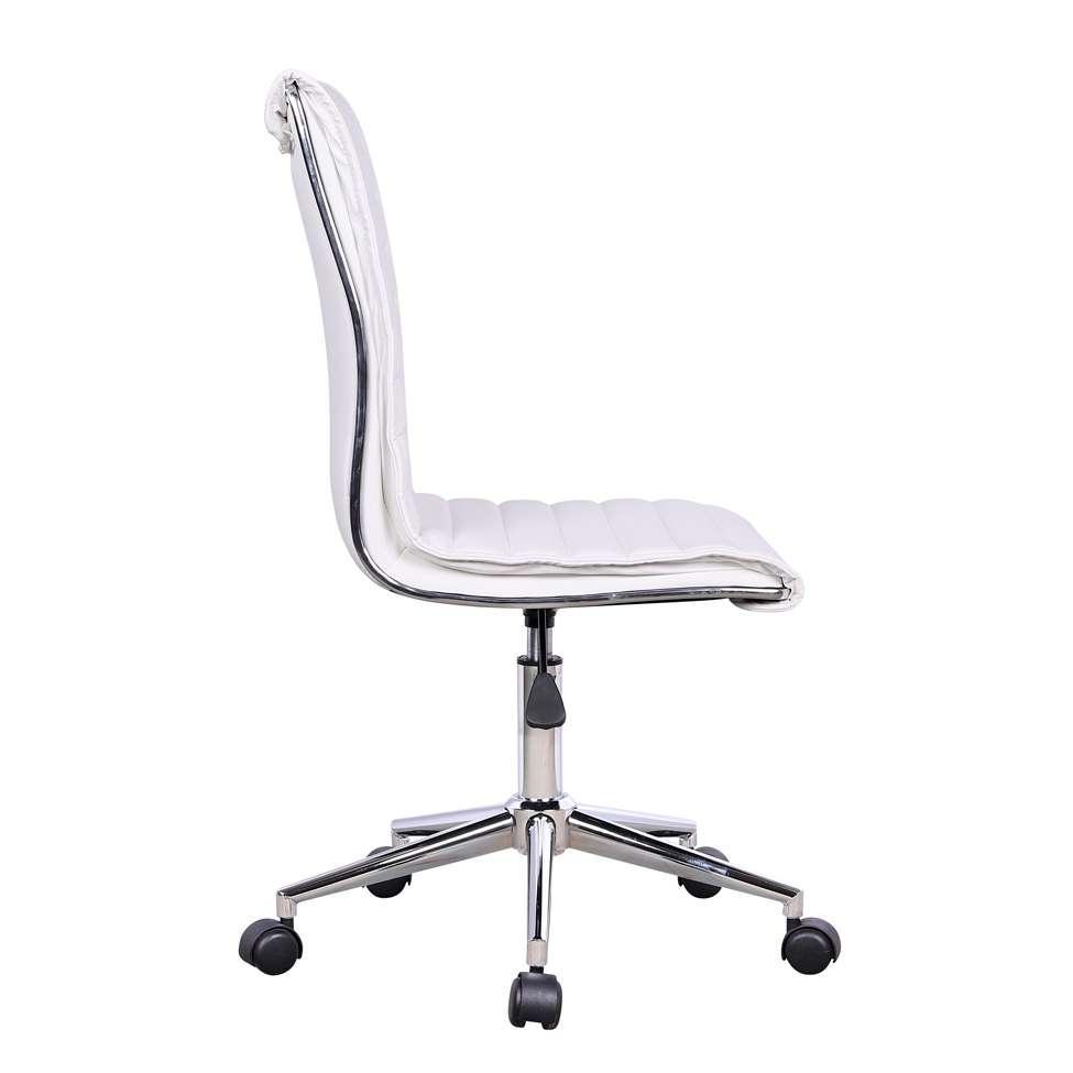 Cadeira de Escritório Secretária Giratória Marilyn Branca - 6