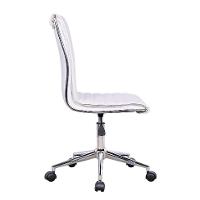 Cadeira de Escritório Secretária Giratória Marilyn Branca - 6