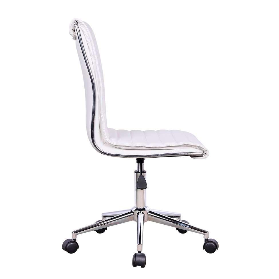 Conjunto com 2 Cadeiras de Escritório Secretária Giratórias Marilyn Branco - 6