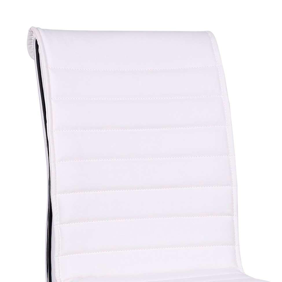 Conjunto com 2 Cadeiras de Escritório Secretária Giratórias Marilyn Branco - 9