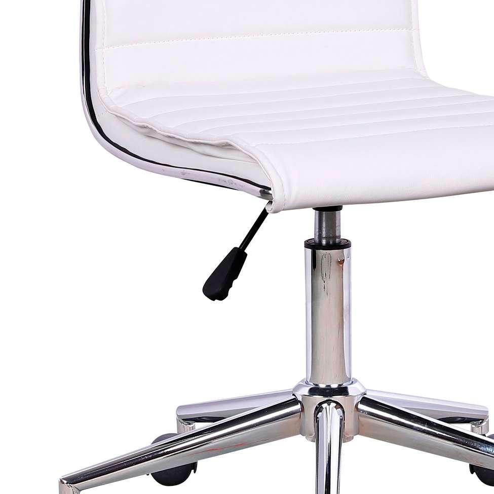 Conjunto com 2 Cadeiras de Escritório Secretária Giratórias Marilyn Branco - 10