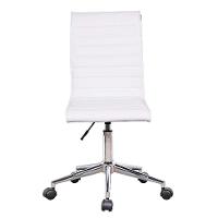 Conjunto com 2 Cadeiras de Escritório Secretária Giratórias Marilyn Branco - 5