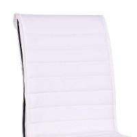 Conjunto com 2 Cadeiras de Escritório Secretária Giratórias Marilyn Branco - 9