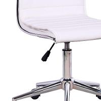 Conjunto com 2 Cadeiras de Escritório Secretária Giratórias Marilyn Branco - 10