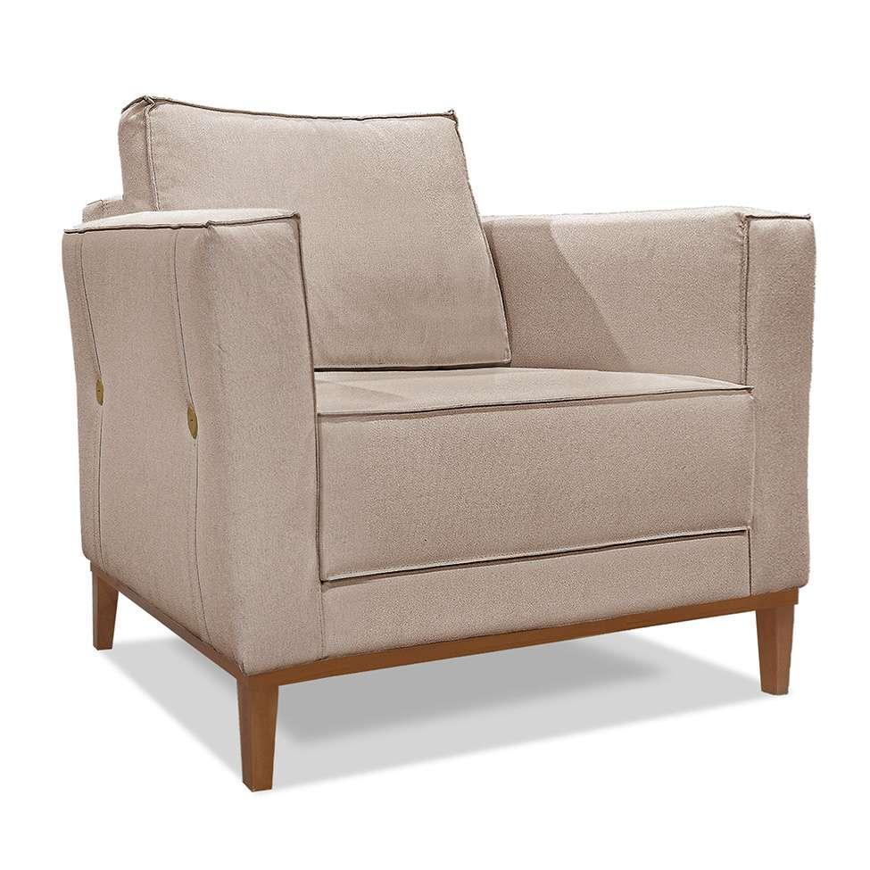 Poltrona Potenza Linho Areia - 1