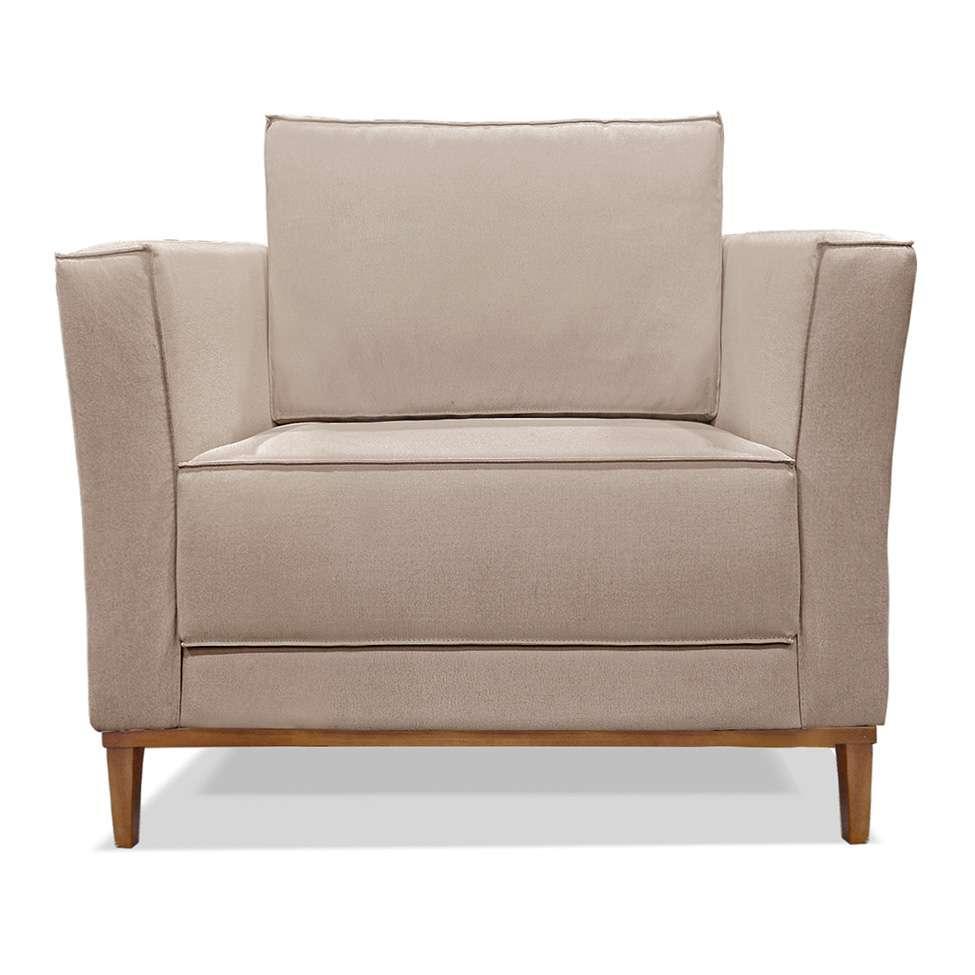 Poltrona Potenza Linho Areia - 5