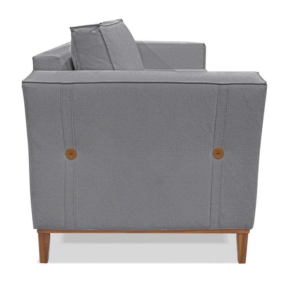 Poltrona Potenza Linho Cinza - 6