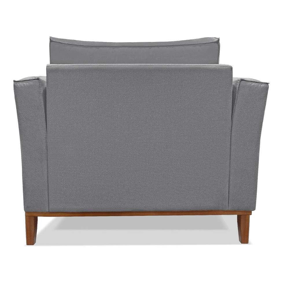 Poltrona Potenza Linho Cinza - 7