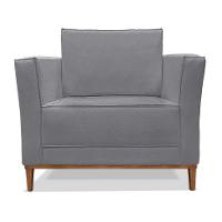 Poltrona Potenza Linho Cinza - 5