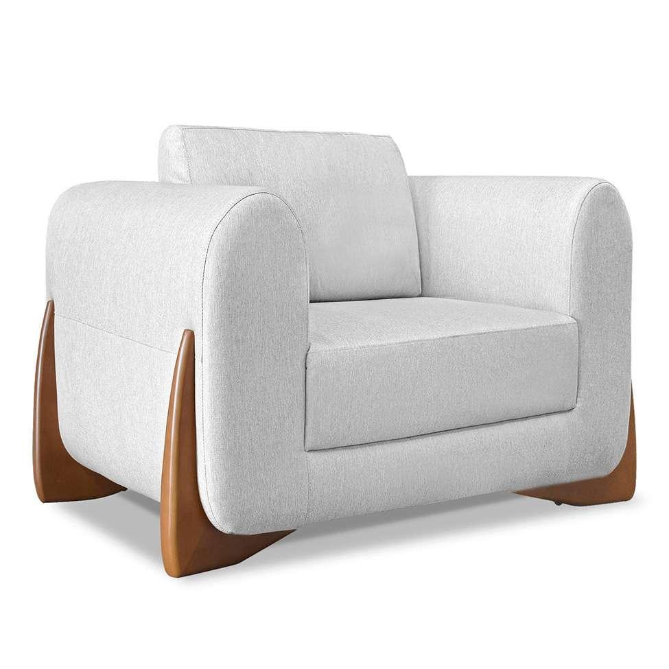 Poltrona Yves Linho Grigio - 1