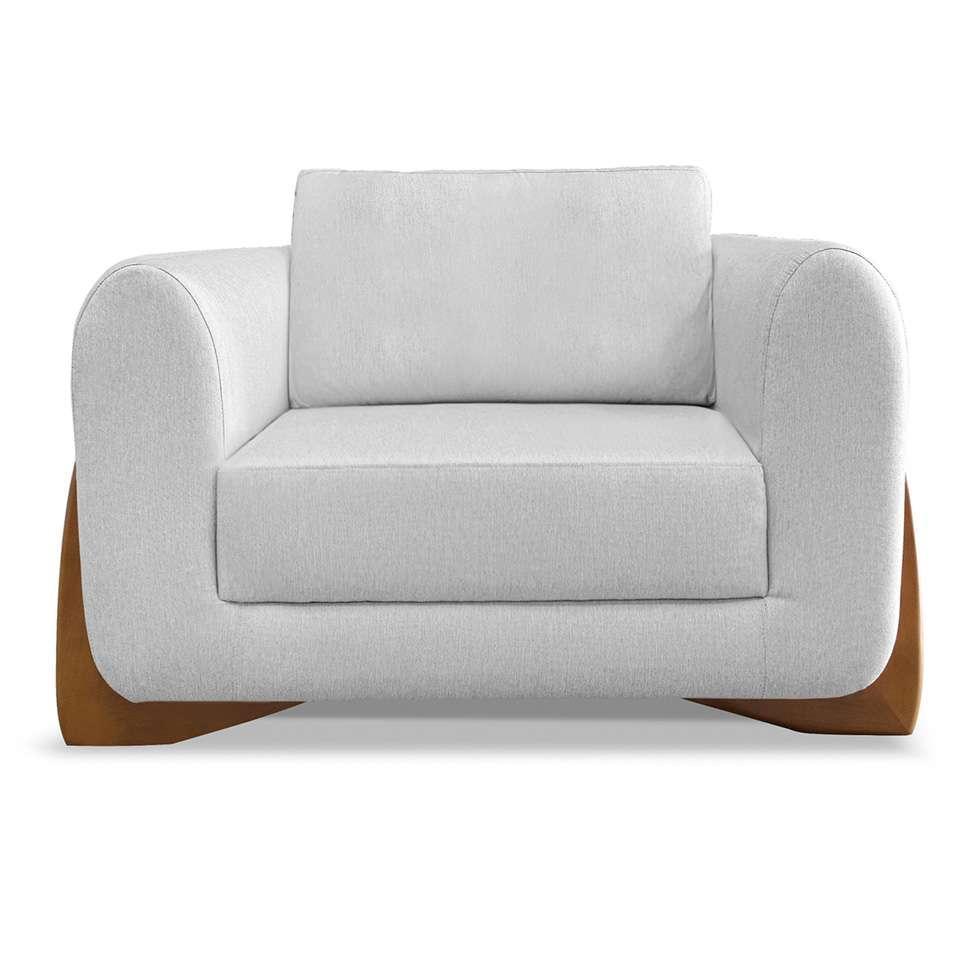 Poltrona Yves Linho Grigio - 5