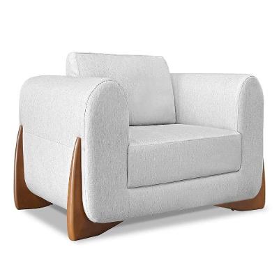 Poltrona Yves Linho Grigio