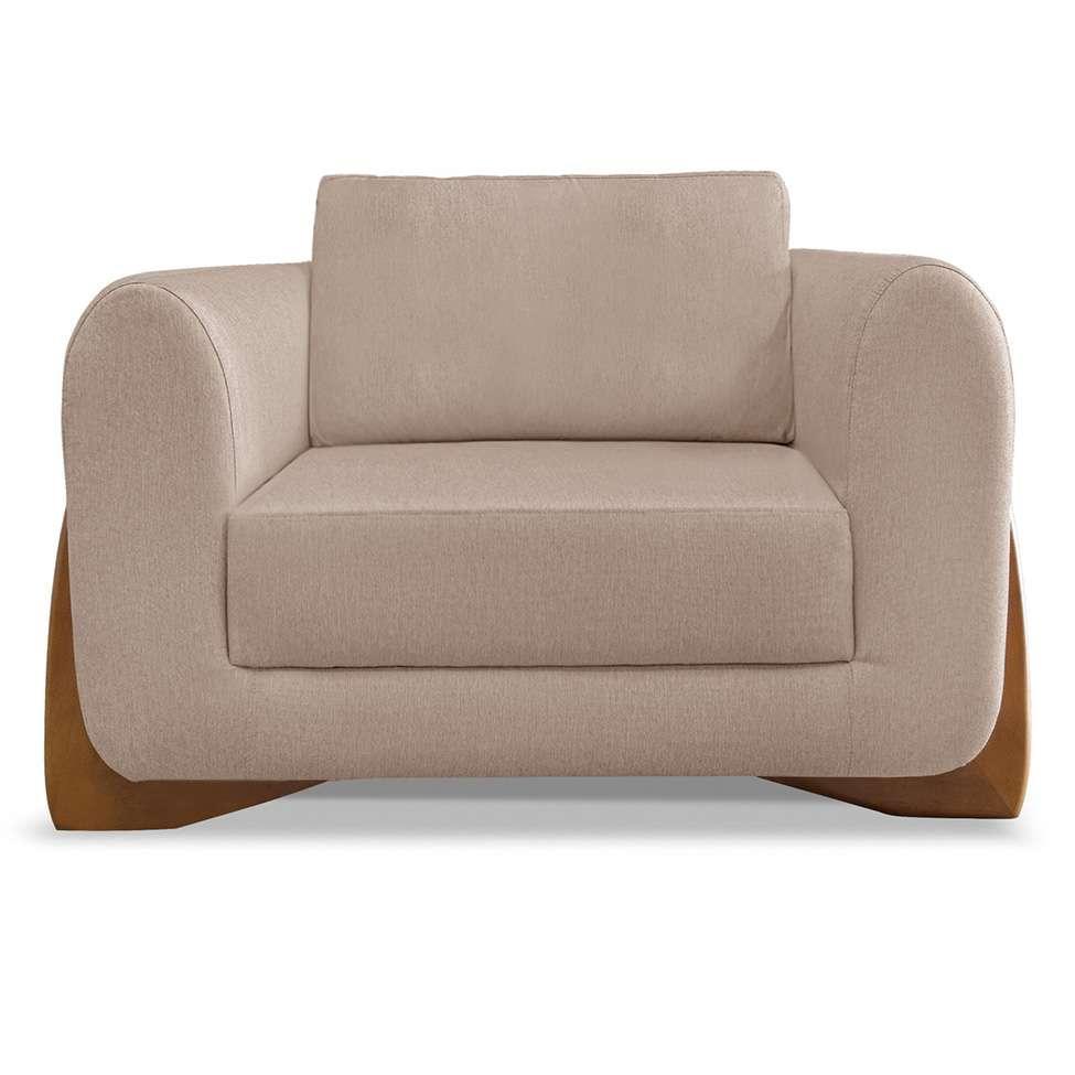 Poltrona Yves Linho Areia - 5