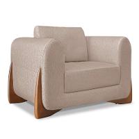 Poltrona Yves Linho Areia - 1