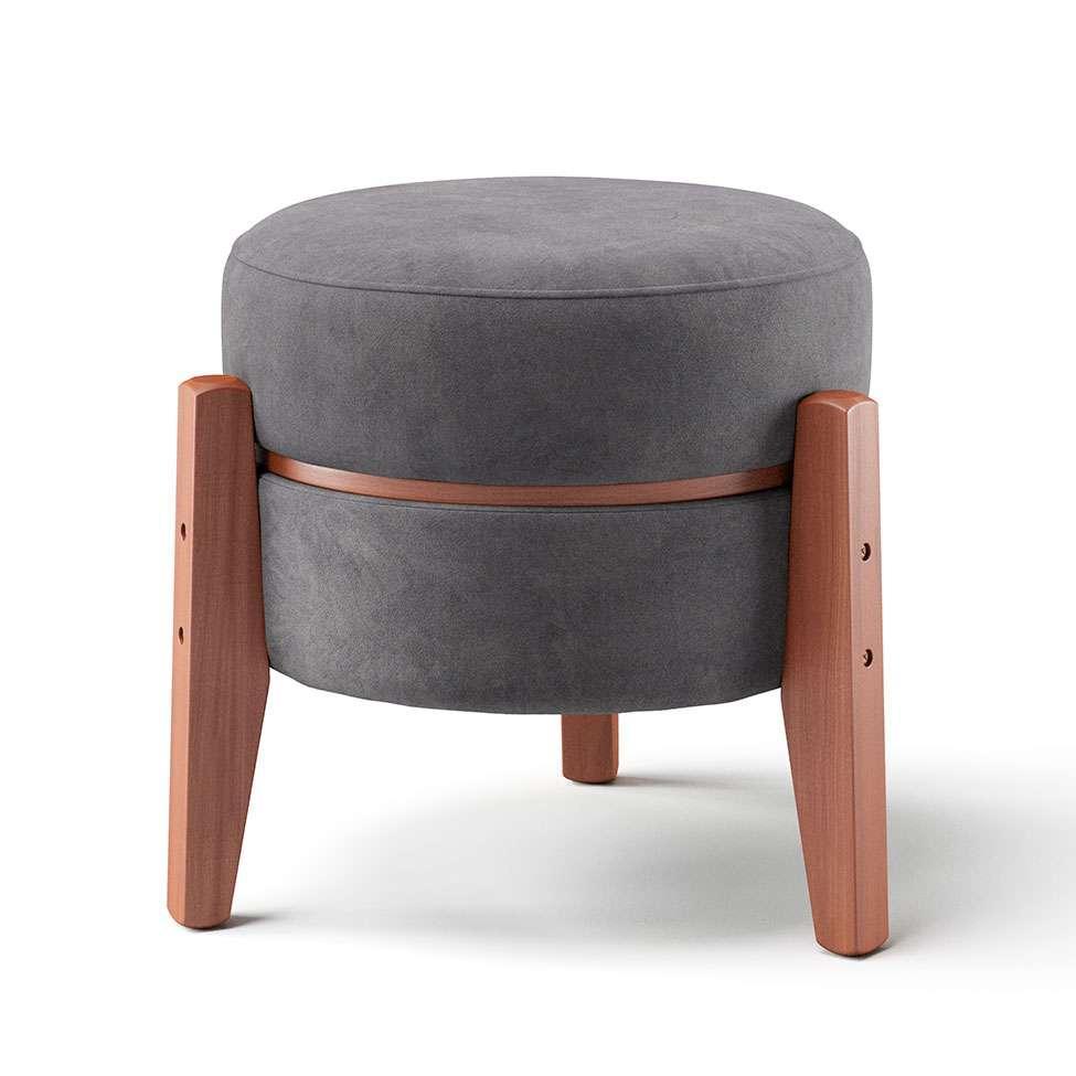 Puff Frapê Suede Grafite 47 cm - 5