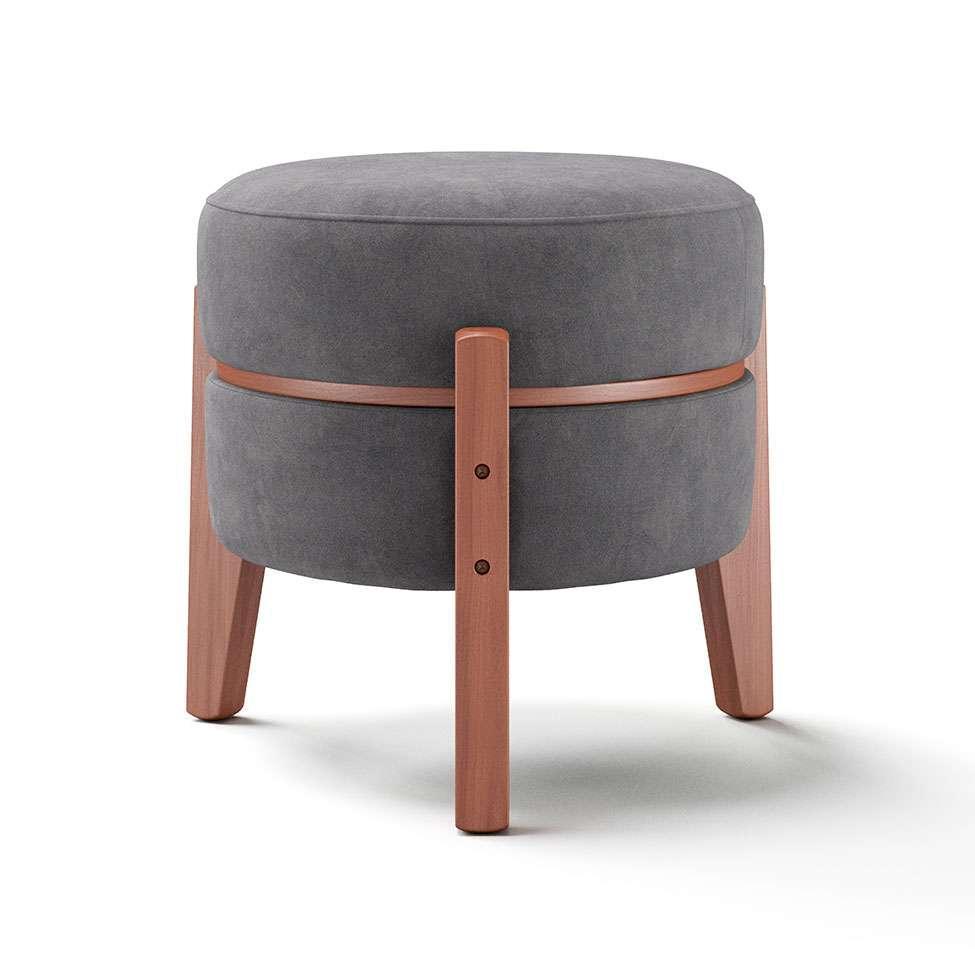 Puff Frapê Suede Grafite 47 cm - 7