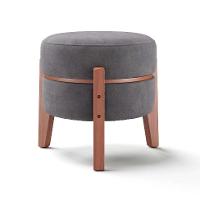 Puff Frapê Suede Grafite 47 cm - 7