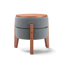 Puff Frapê Linho Cinza 47 cm - 7