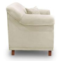 Poltrona Abruzzo Veludo Bege - 6