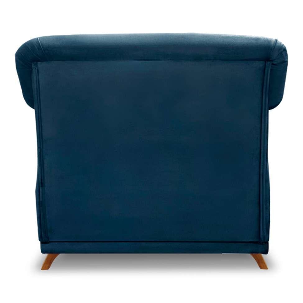 Poltrona Abruzzo Veludo Azul Marinho - 7