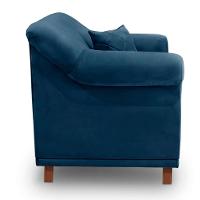 Poltrona Abruzzo Veludo Azul Marinho - 6
