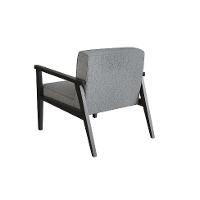 Poltrona Julia Algodão Cinza e Preta - 6