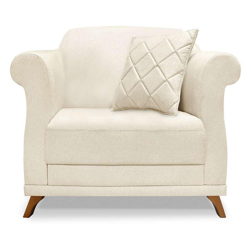 Poltrona Abruzzo Linho Natural - 5