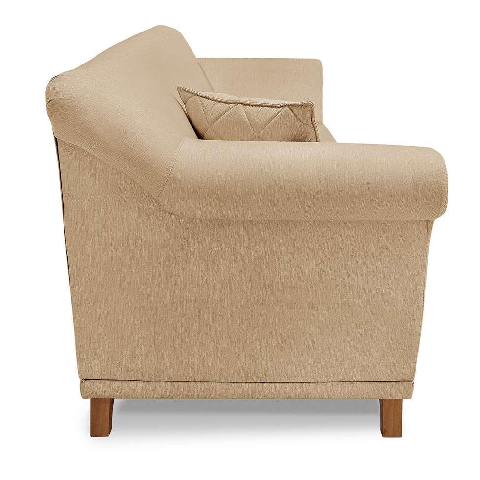 Poltrona Abruzzo Linho Dourada - 6