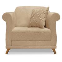 Poltrona Abruzzo Linho Dourada - 5