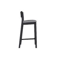 Banqueta Manu Algodão Cinza e Preta - 5