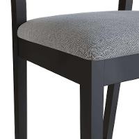 Banqueta Manu Algodão Cinza e Preta - 7