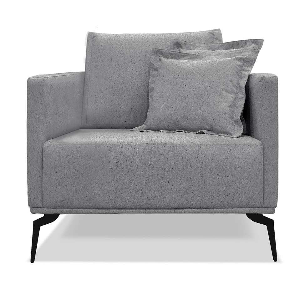 Poltrona Lazio Linho Cinza - 5