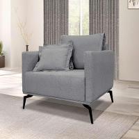 Poltrona Lazio Linho Cinza - 2